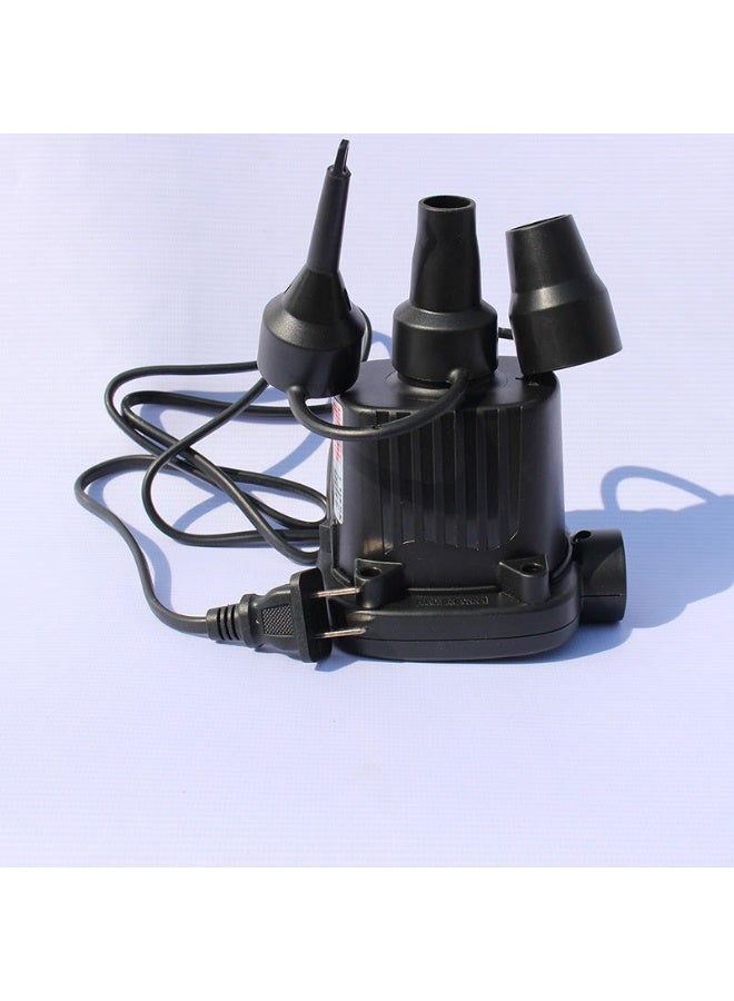 مضخة هواء كهربائية تعمل بالتيار المتردد: جهاز نفخ وتفريغ عالي الضغط للمراتب الهوائية وحمامات السباحة والقوارب والألعاب. - Image 2